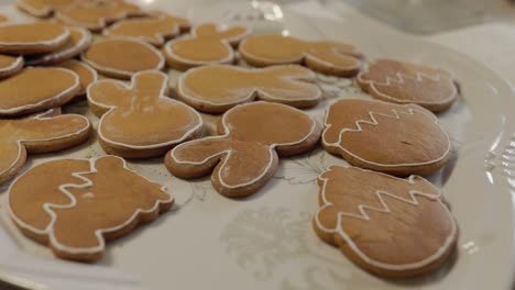 handmade decoration of cookies at confectionery.