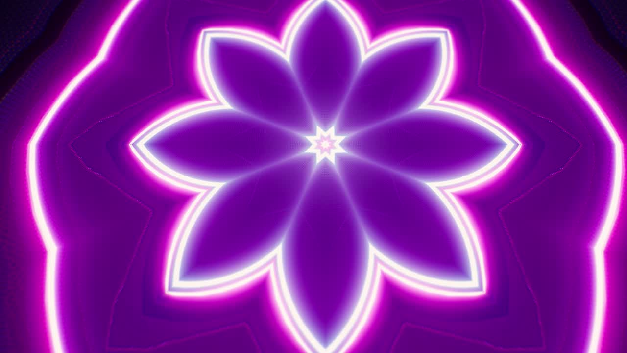 glowing geometric neon light wave on the metal vj loop background | freepik
