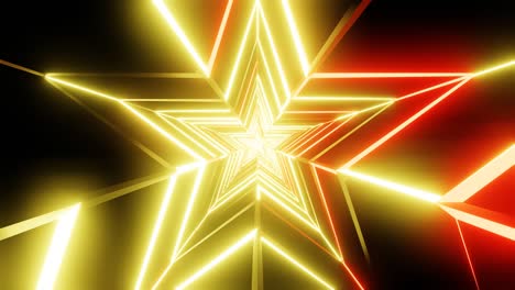yellow and orange star abstract