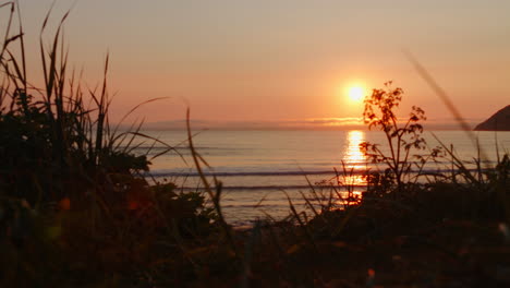 sunset at the beach ervik norway