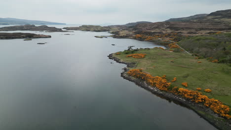 scotland lake mountain valley drone 4k