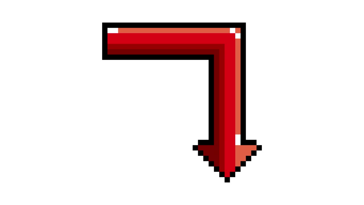 Animazione pop-up di icone Pixel Art con freccia rivolta verso il basso a metà (4).mov