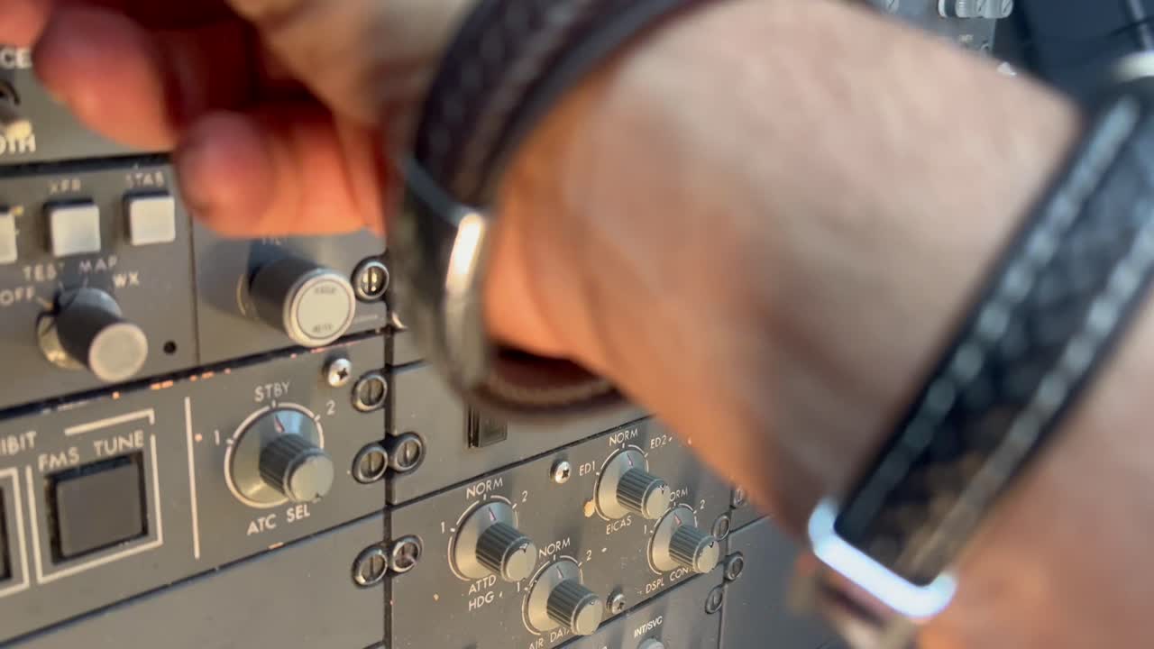 escena de la cabina del avión