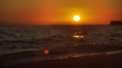 sunset over the ocean