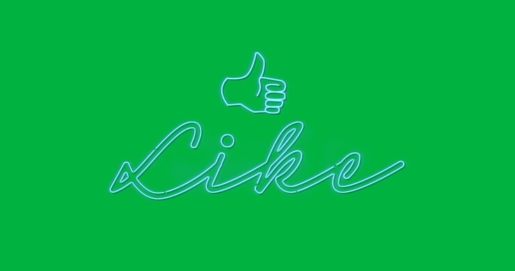 Icone neon dei social media con canale alfa.