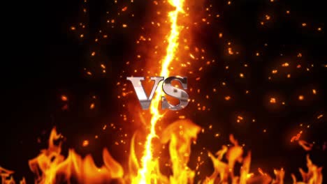 fire versus interface background loop animation