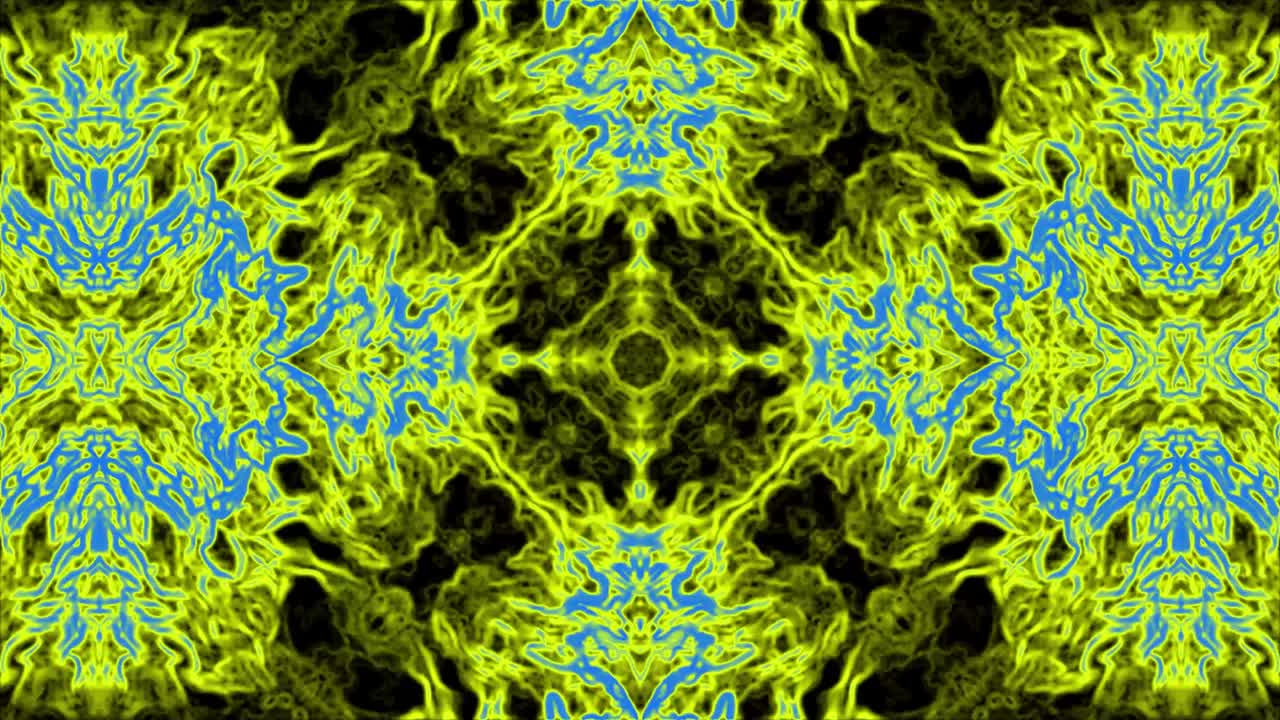 el fondo del video caleidoscópico. el fondo del caleidoscopio psicodélico geométrico. la rotación del bucle geométrica del caleidoscopio psiquedélico 4k. para el bucle de la etapa de vj dj, el fondo del terapeuta de arte de yoga, la introducción de la moda