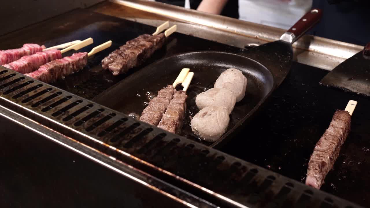 Delicious Grilled Beef Skewers and Meatballs