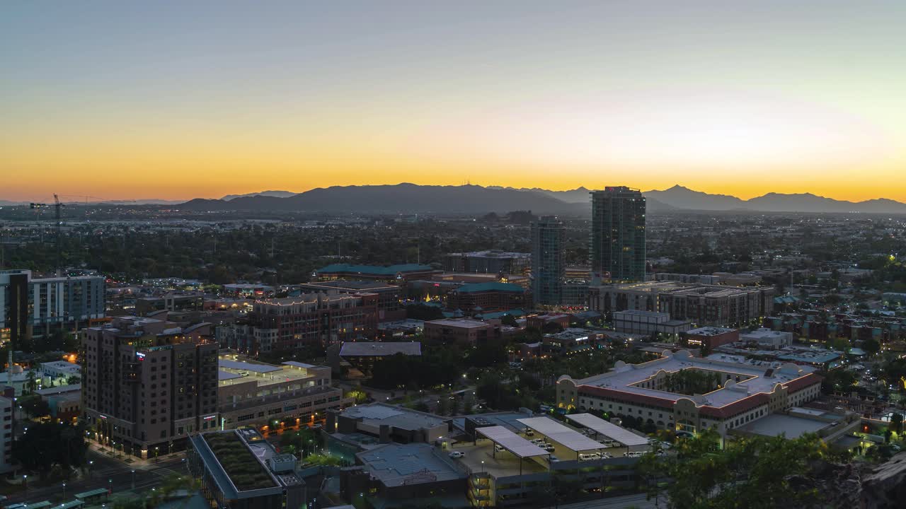 Dusk from A-Mountain in Tempe, Arizona.