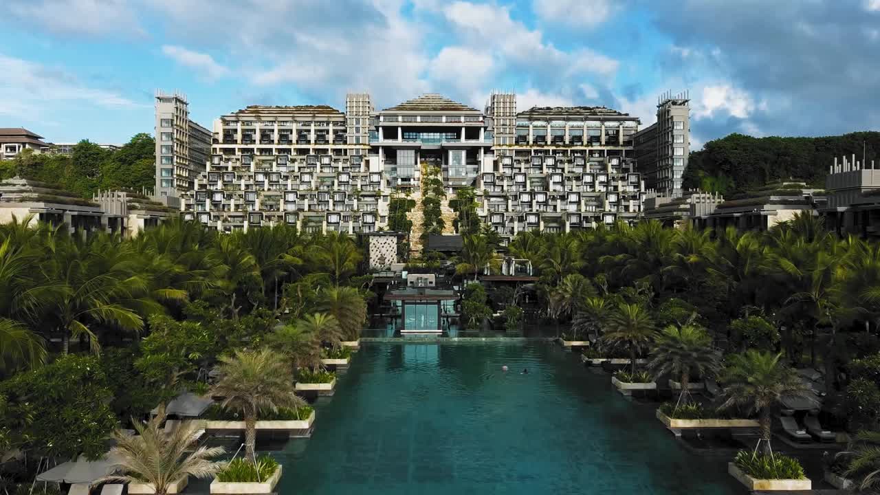 발리의 아름다운 누사두아 비치 드론 영상