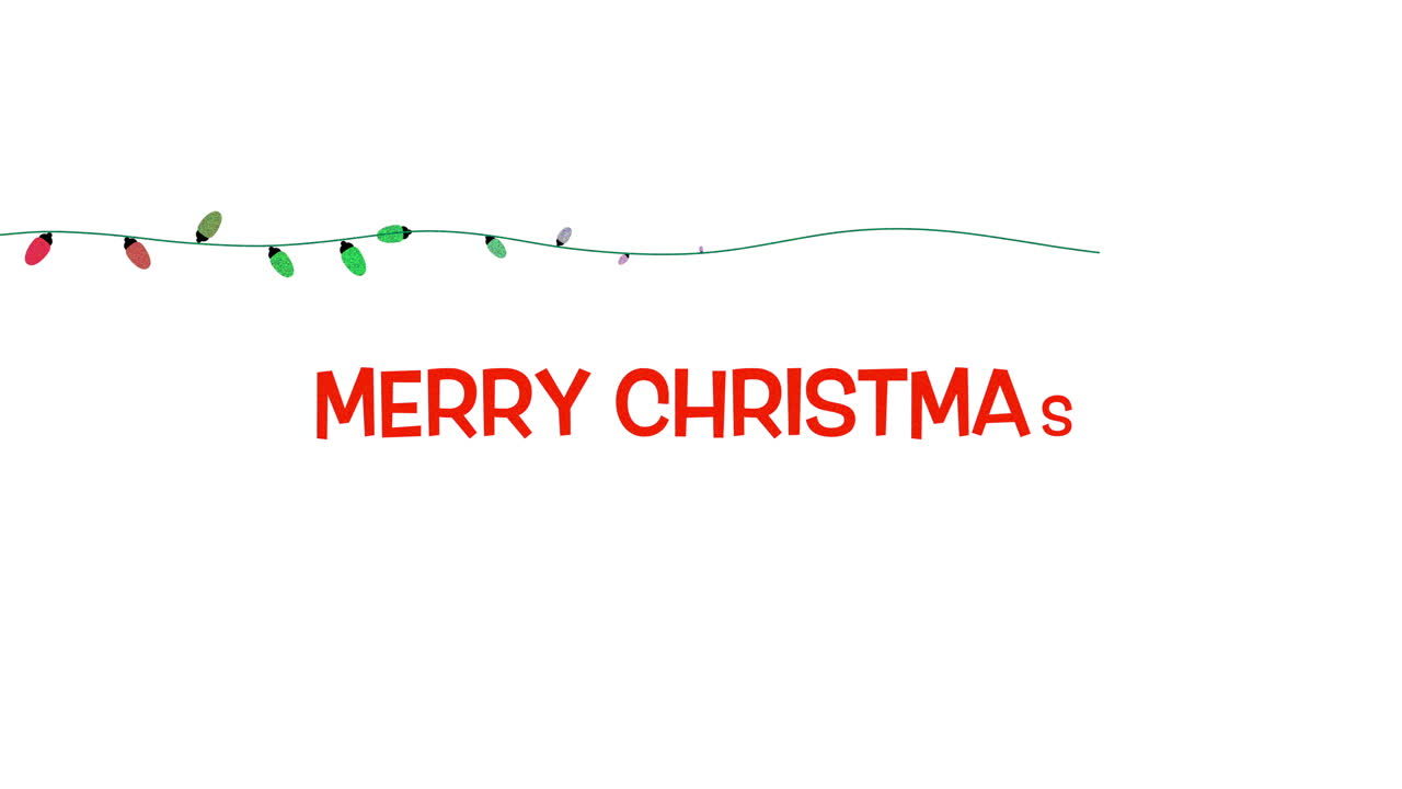 흰색 배경 2에 화려한 화환이 있는 메리 크리스마스 텍스트