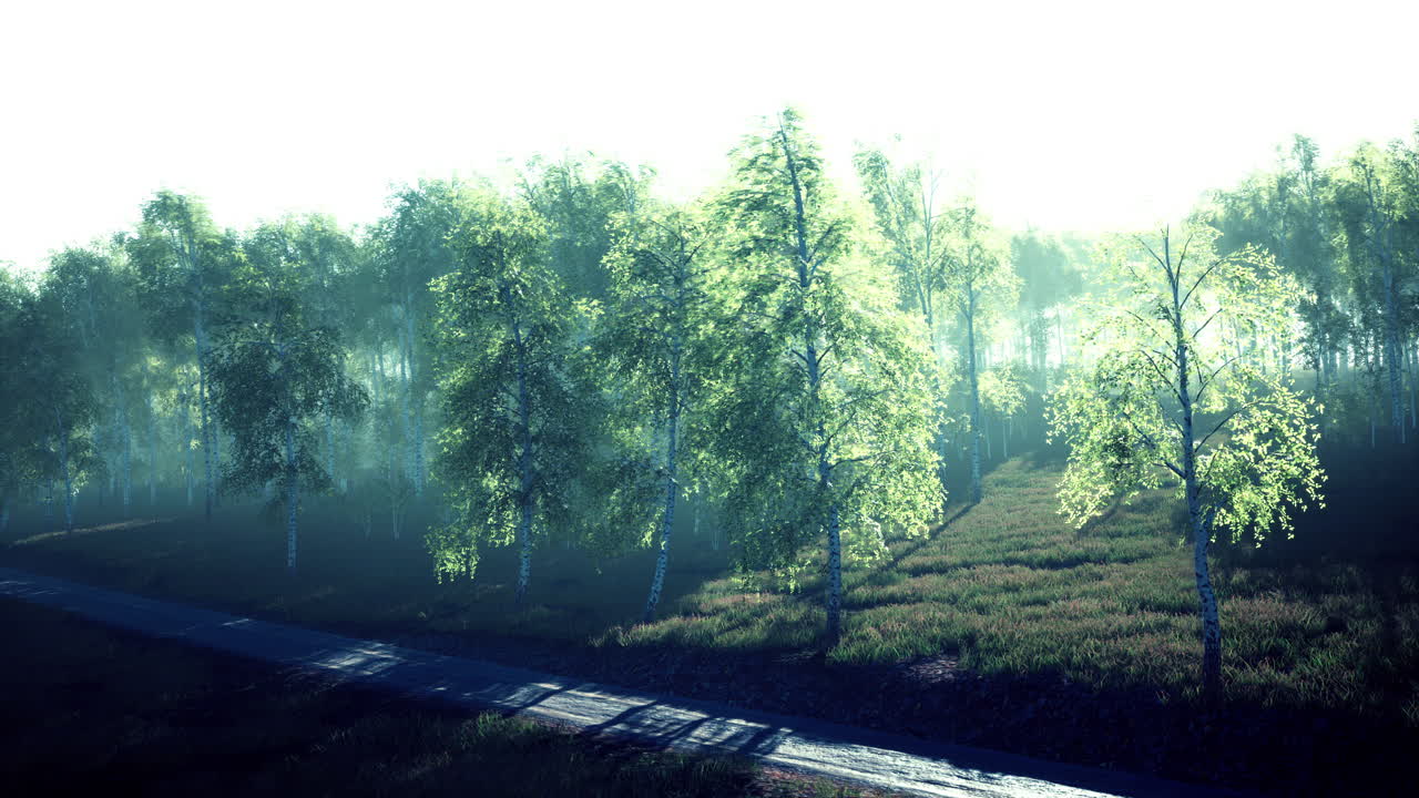 여름 숲을 가로질러  ⁇ 은 길