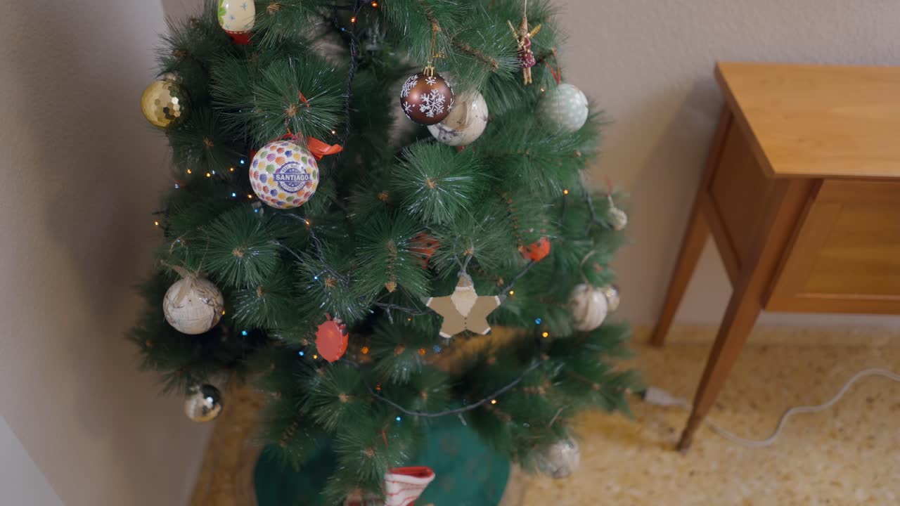 Christmas Decorations Being Put Away