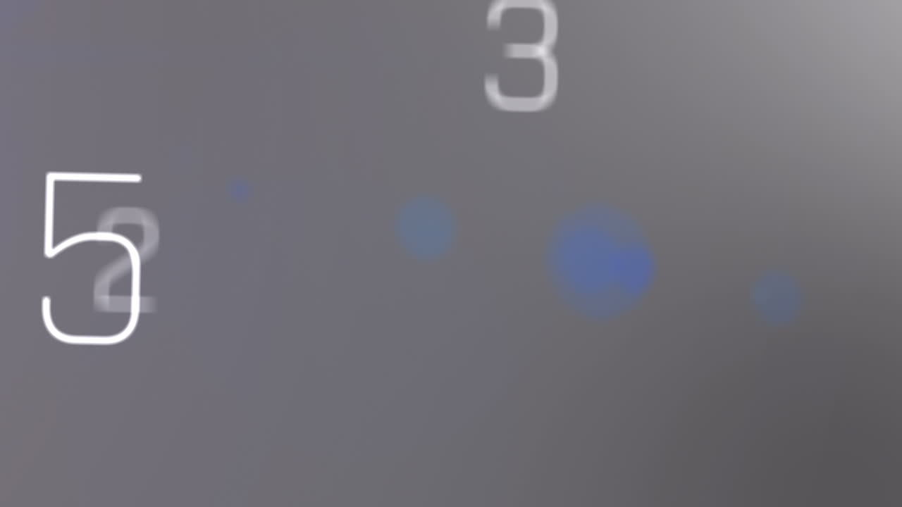 video generado digitalmente del temporizador de cuenta atrás