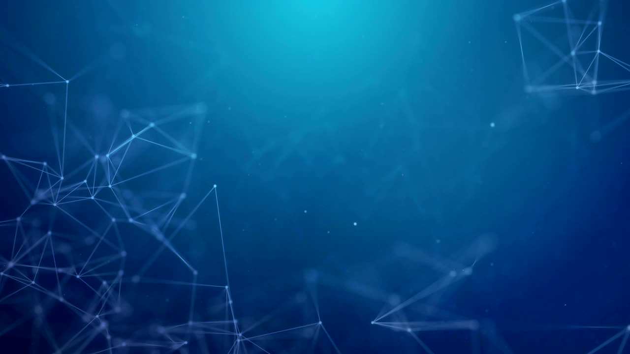 abstracto espacio poligonal futurista que conecta puntos de plexo, líneas y triángulos.