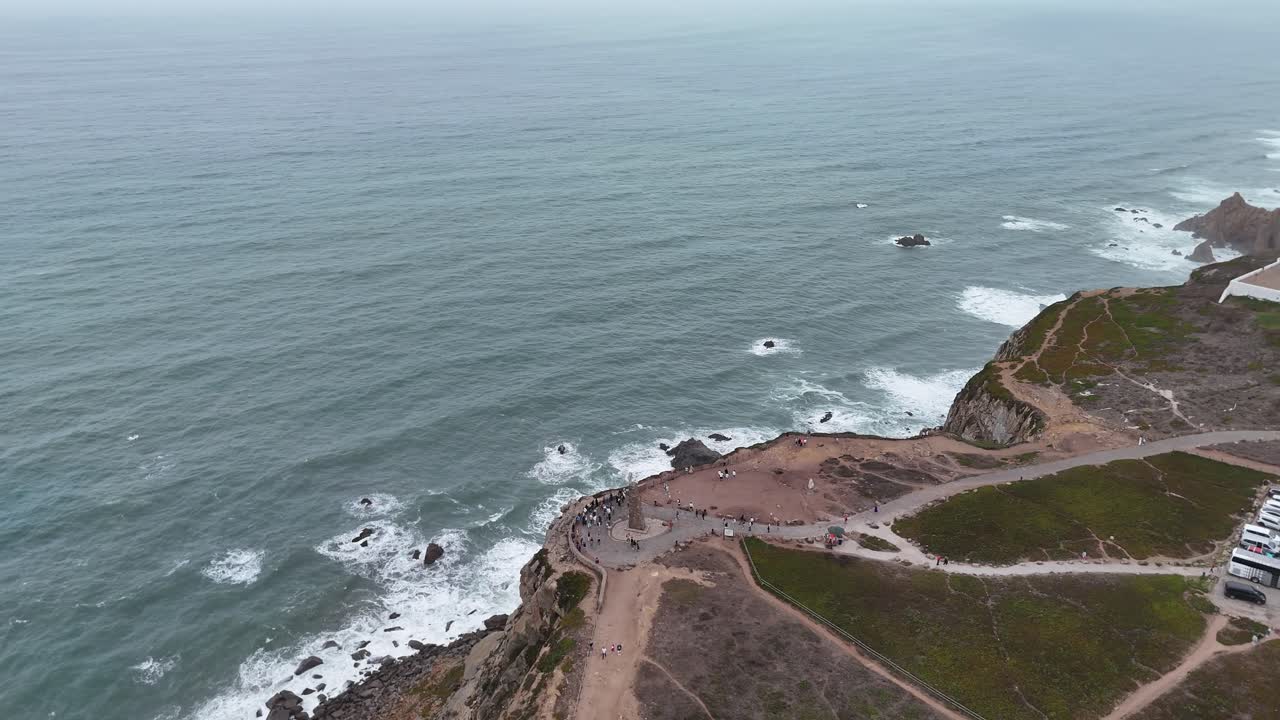 Aerial View of Cabo da Roca Coastline