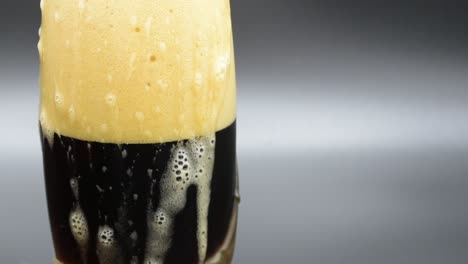 glass of black beer