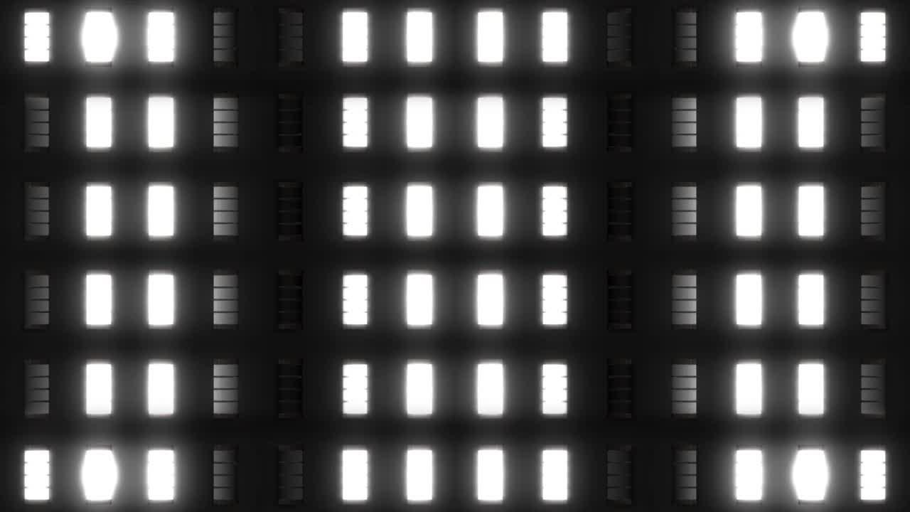 Abstract Light Pattern on LED Wall