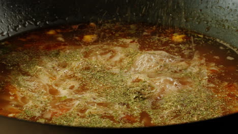 cooking asian noodle soup