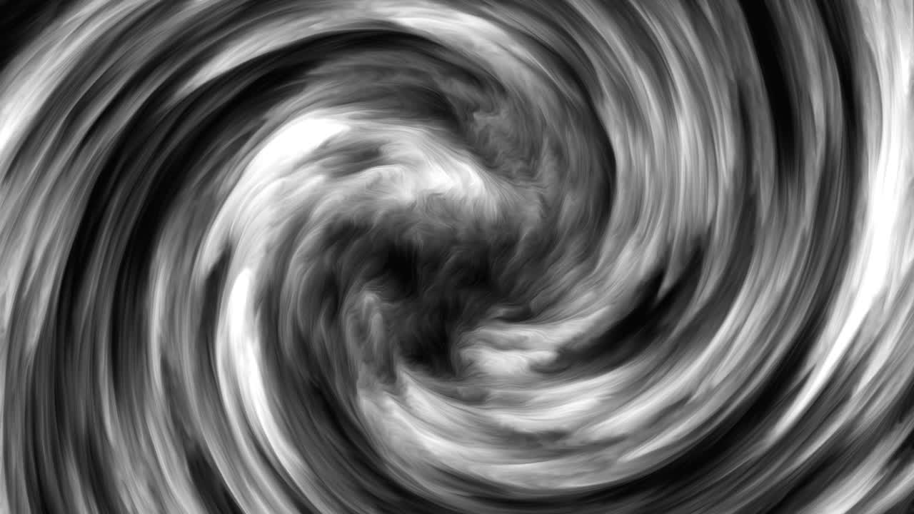 Computer generated vortex background of dense clouds. 3d rendering funnel of dense fog