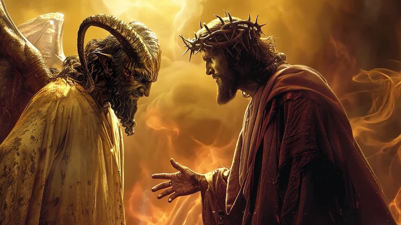 Confrontation Between Jesus and the Devil