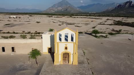 abandoned church in the desert