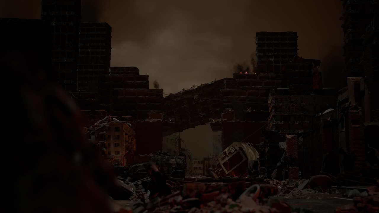 戰後廢墟城市概念