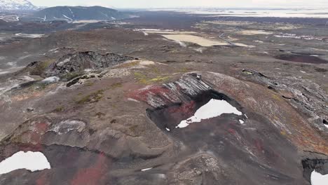 capturing a stunning shot of an unidentified volcano near myvatn at reykjahlid in iceland highlights a mesmerizing scene of dark and grey mountains