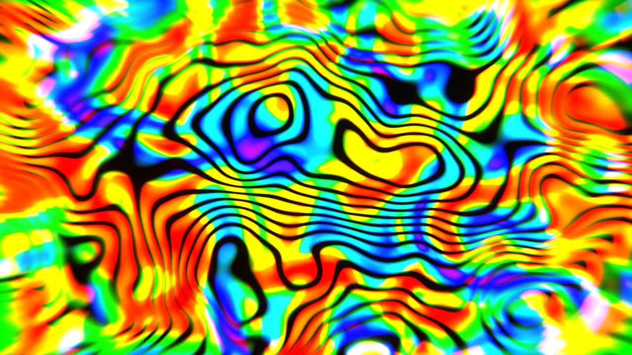 Psychedelic Thermal imaging Pattern Texture Wave Effect