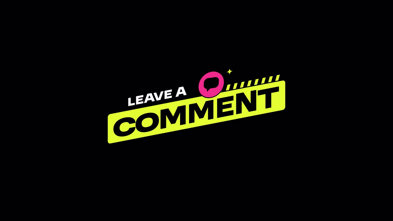 Animated Leave a Comment Social Media Graphic