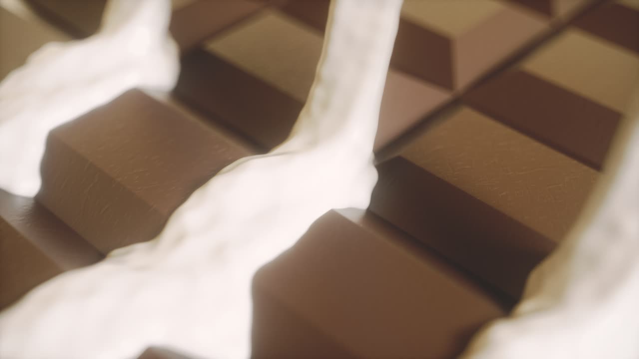 barra de chocolate que se derrite