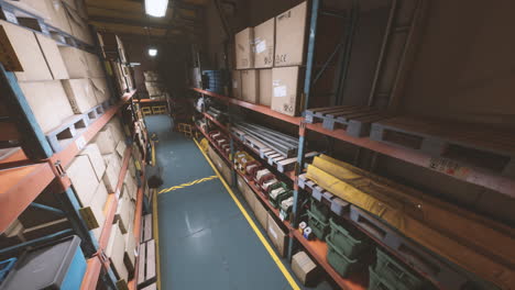 warehouse storage of retail merchandise shop