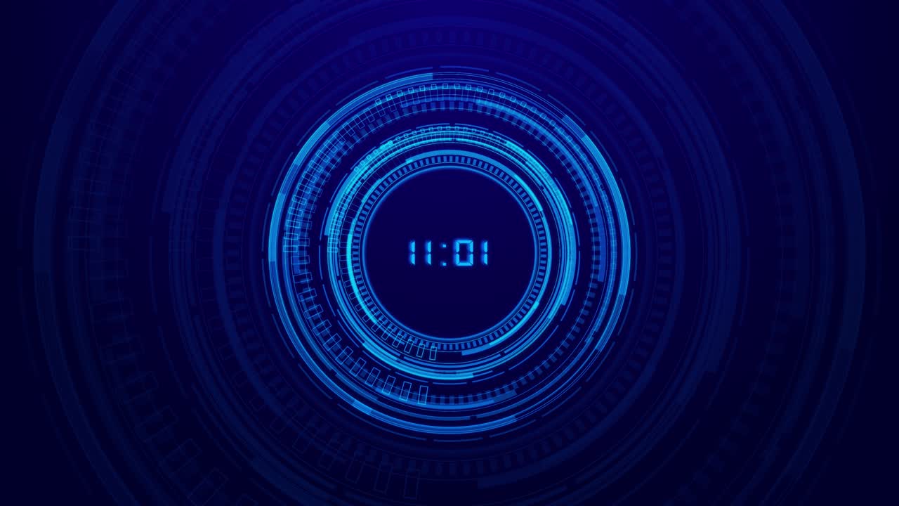 Futuristisk digital urgrænseflade