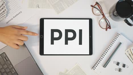 ppi displaying on a tablet screen
