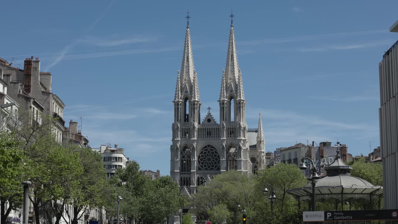 St Vincent de Paul Church in the middle of Marseille city, France