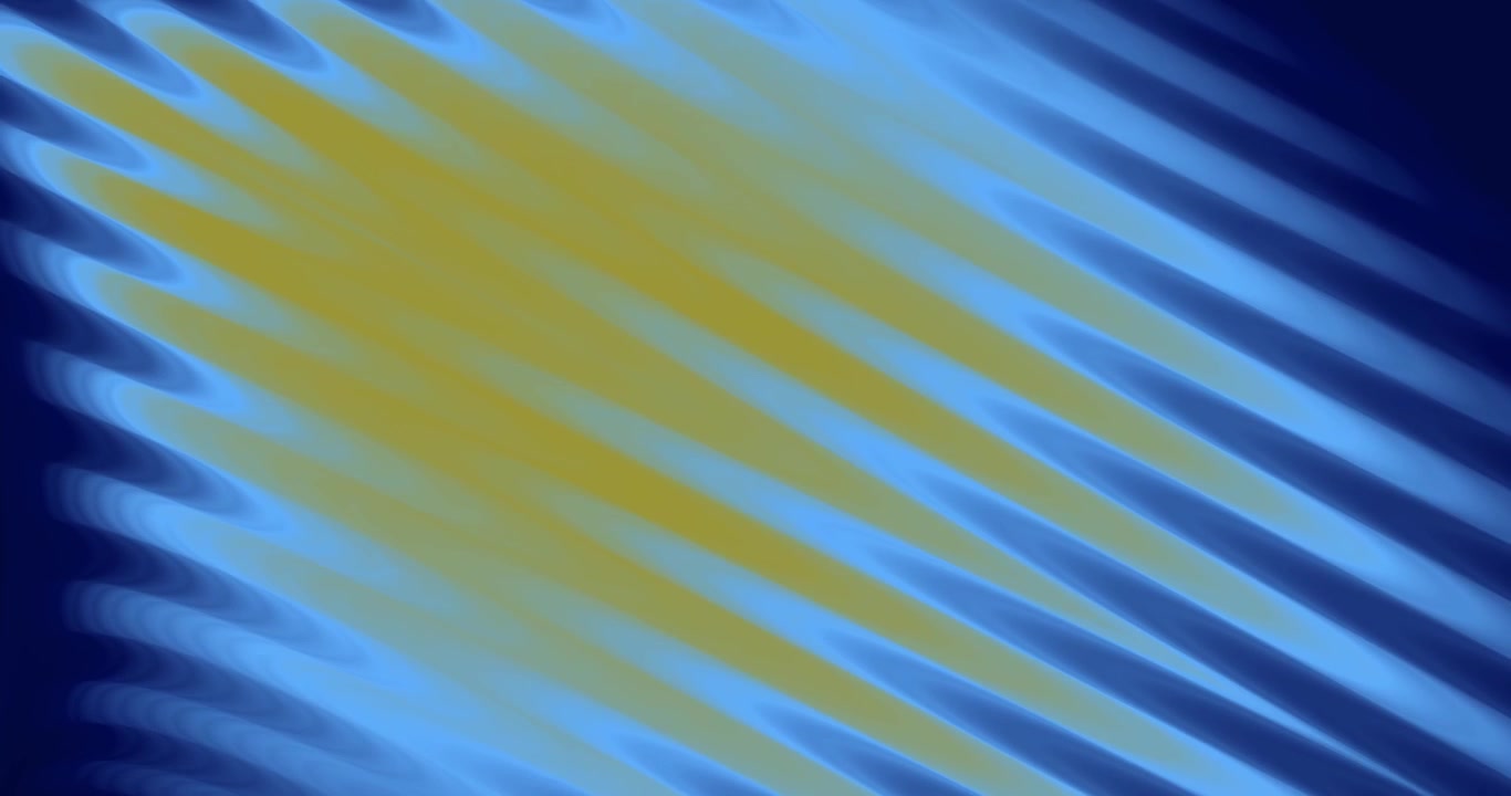 Abstract Background with Moving Blue and Yellow Wavy Lines