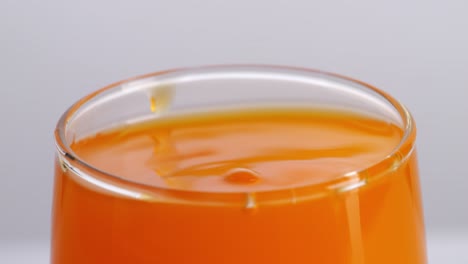 orange juice in glass