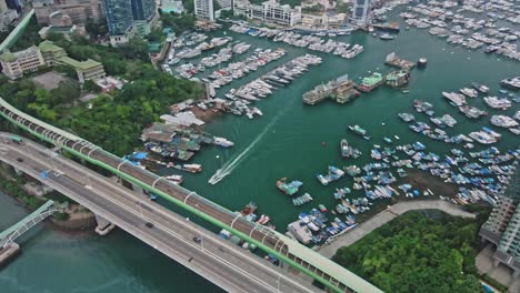 typhoon shelter in aberdeen, hong kong