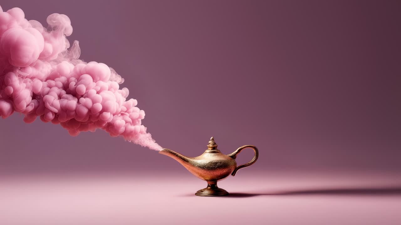 Stylish image showcasing delicate pink fumes against subdued mauve setting for marketing purposes