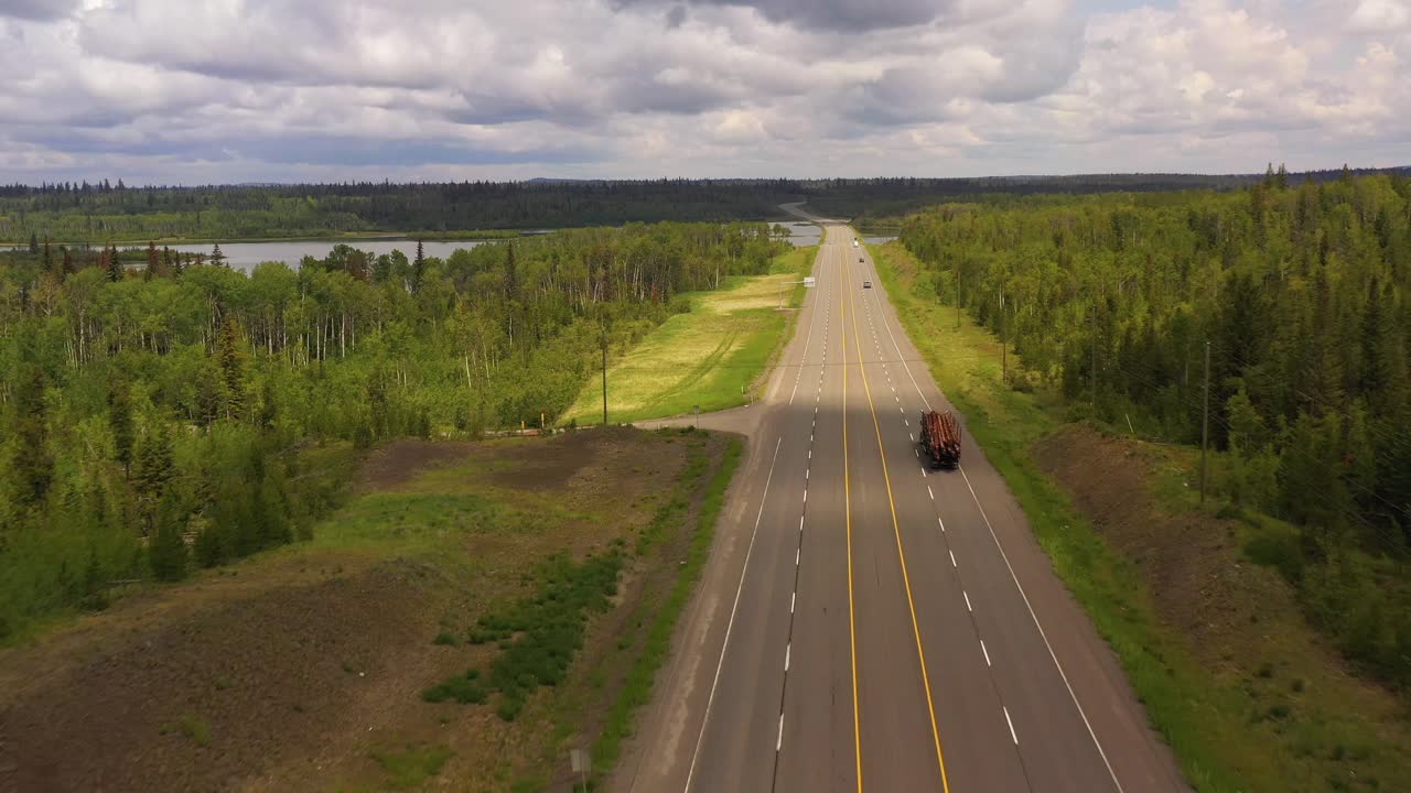 Drive in Tranquility: Canada's Northern Landscape Along Highway
