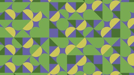 elementos muy dinámicos peri violeta en patrón geométrico. fondo gráfico de movimiento de bucle sin costuras en un diseño plano. patrón animado abstracto con azulejos geométricos