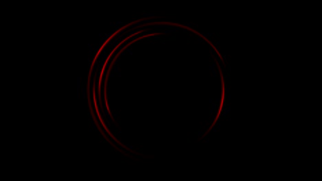anillos de espera de carga de neón rojo oscuro animación de video