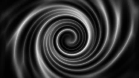 rotating black and white hypnotic spiral vortex