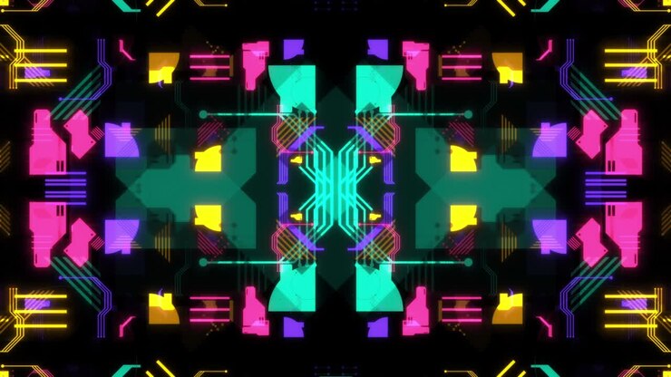 Colorful Geometric Patterns Endless VJ Loop
