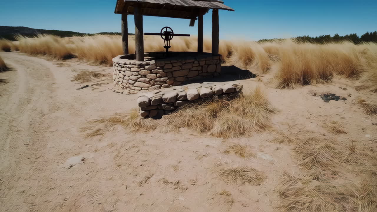 Old Well in a Dry Landscape