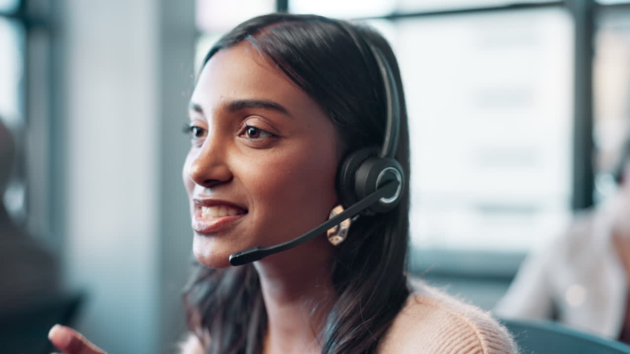 Kundeservicerepresentant med headset