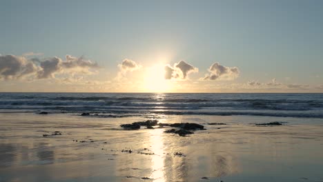 sunrise over the ocean at the beach