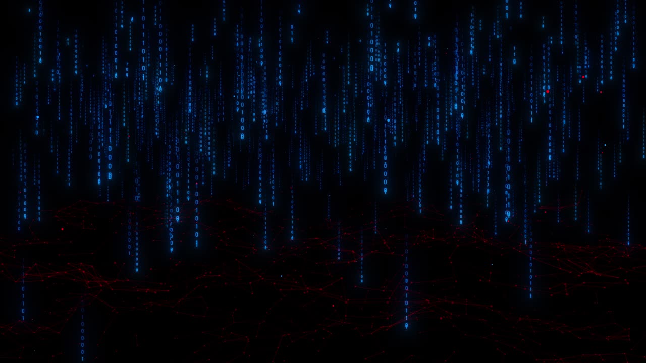 Flowing data business corporate abstract particles digital technology clean presentation broadcast