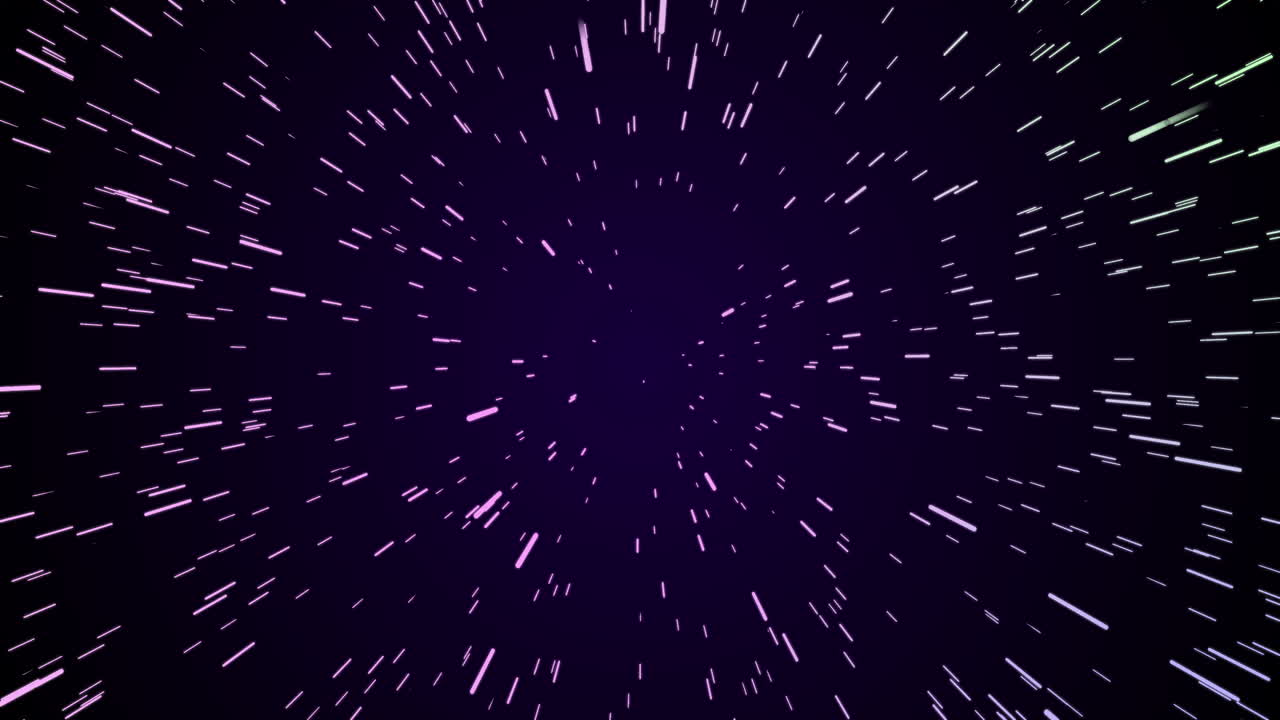 Abstract speed lines in space