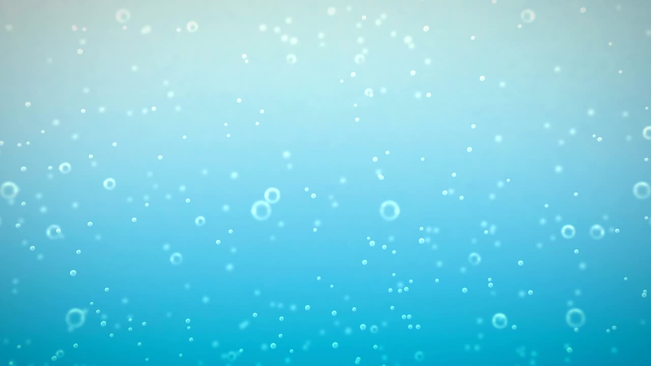 fresh fizzy water in the glass with bubbles background movement